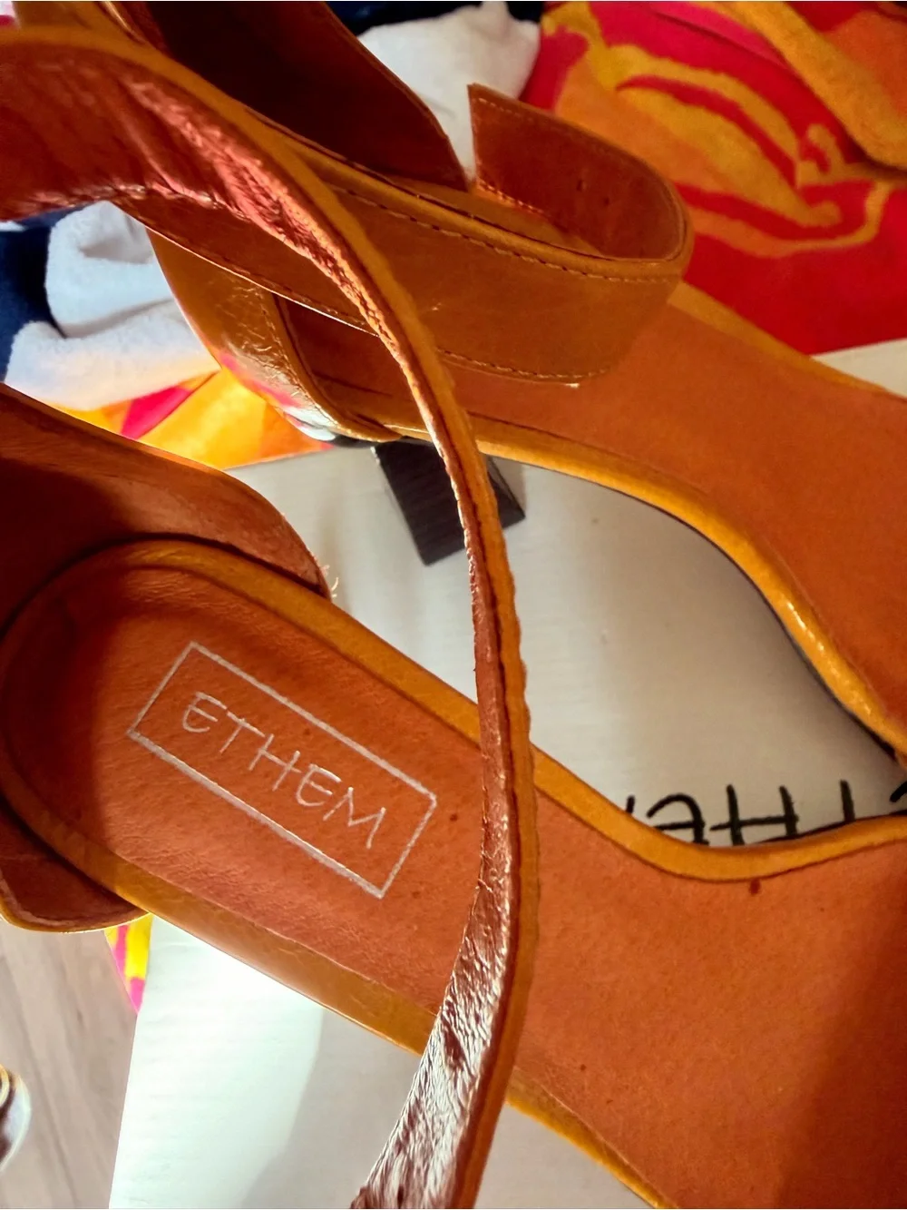 Yellow Patent Ankle-Strap Block Heel Sandals - WOMEN,,gold in color